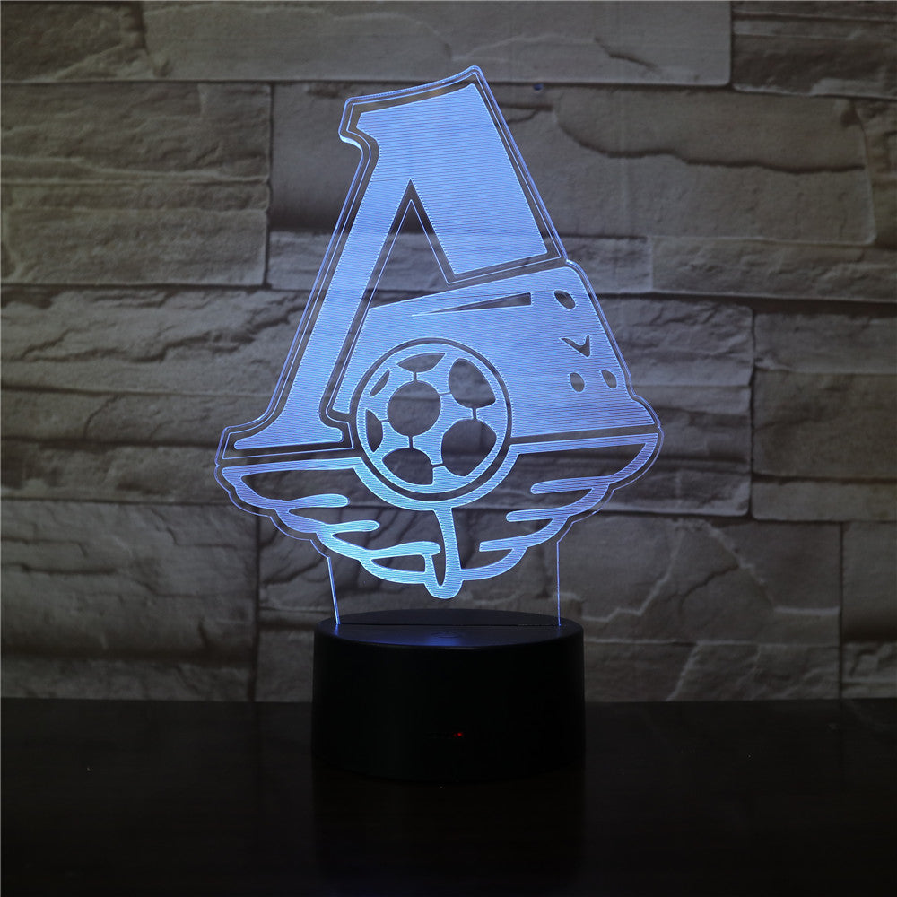 FC Lokomotiv Moscow Football Club 3D LED Night Light for Office Home Room Decoration Child Boys Baby Nightlight Table Lamp Gift