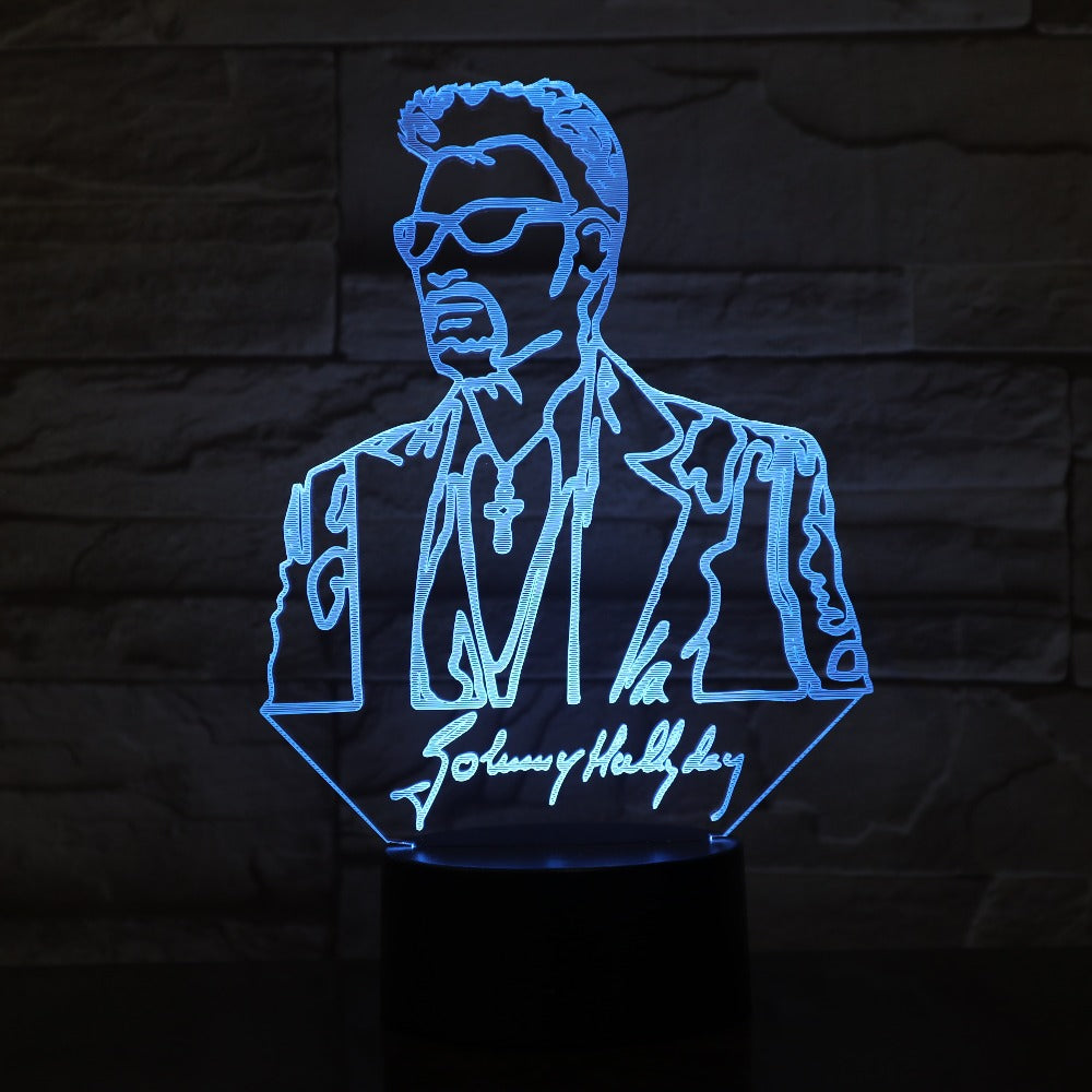 Novelty 3D Lamp Illusion LED USB Touch RGBW 7 Colors Changing Table Night Light Baby Bedside Decoration LED Lamp Drop Shipping