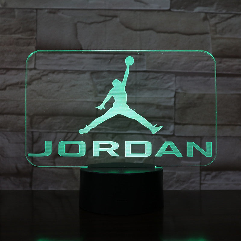 Basketball Michael Jordan Usb 3d Led Night Light Boys Child Kids Fans Birthday Gifts Multicolor RGB AJ Desk Lamp Bedroom