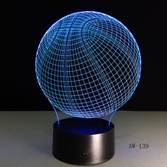 3D Basketball Sport Home Decoration LED illusion Touch Usb 7 Color Change Lamp Bedroom Night Light Child Boys Man Gift AW-139