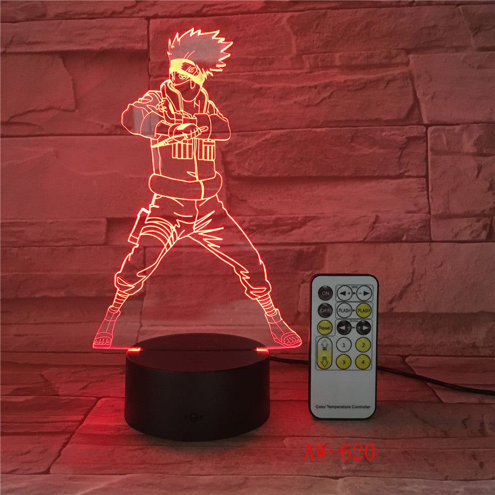 Dragon Ball Super Saiyan God Goku 3D Illusion Table Lamp 7 Color Changing Night Light Boys Child Kids Baby Gifts AW-620