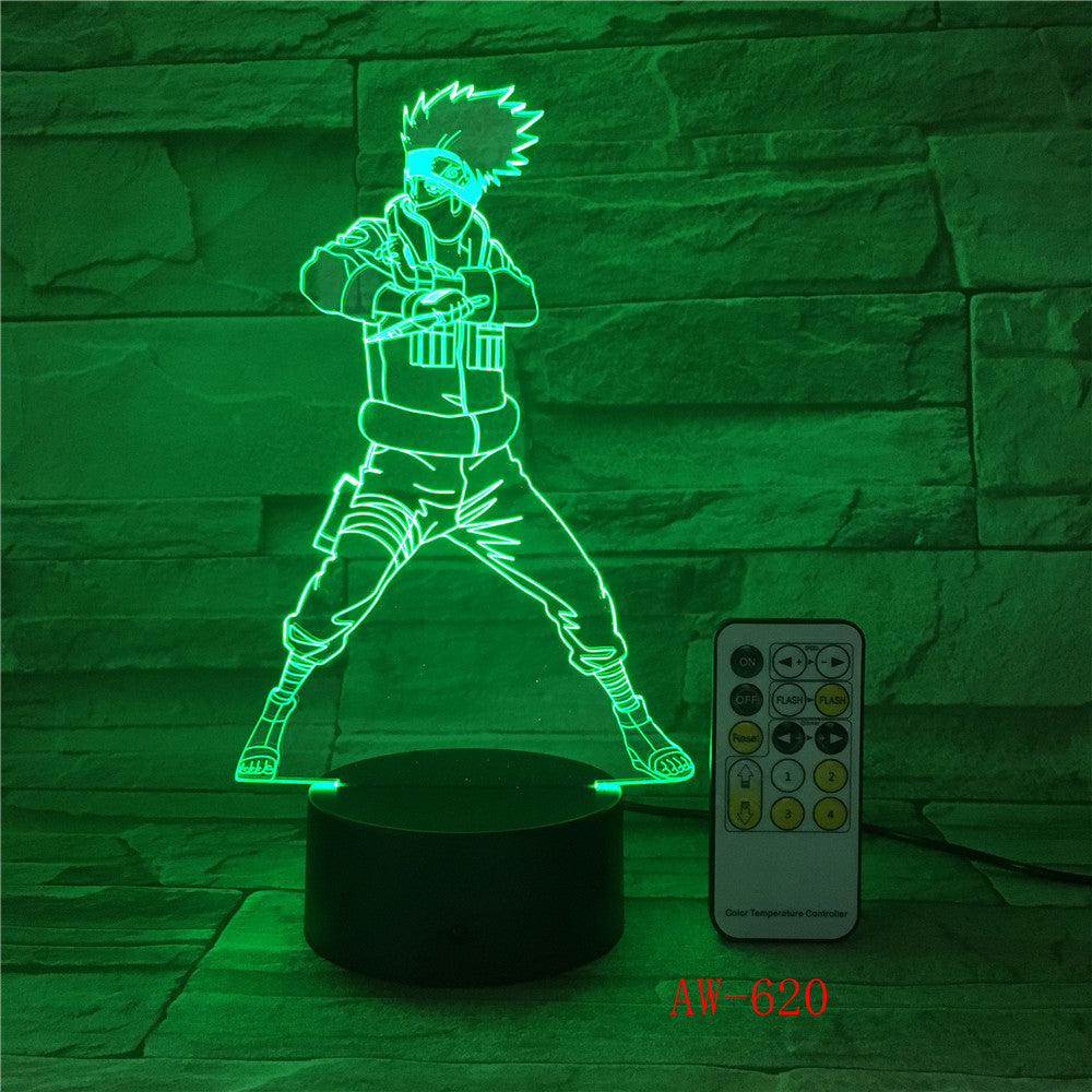 Dragon Ball Super Saiyan God Goku 3D Illusion Table Lamp 7 Color Changing Night Light Boys Child Kids Baby Gifts AW-620