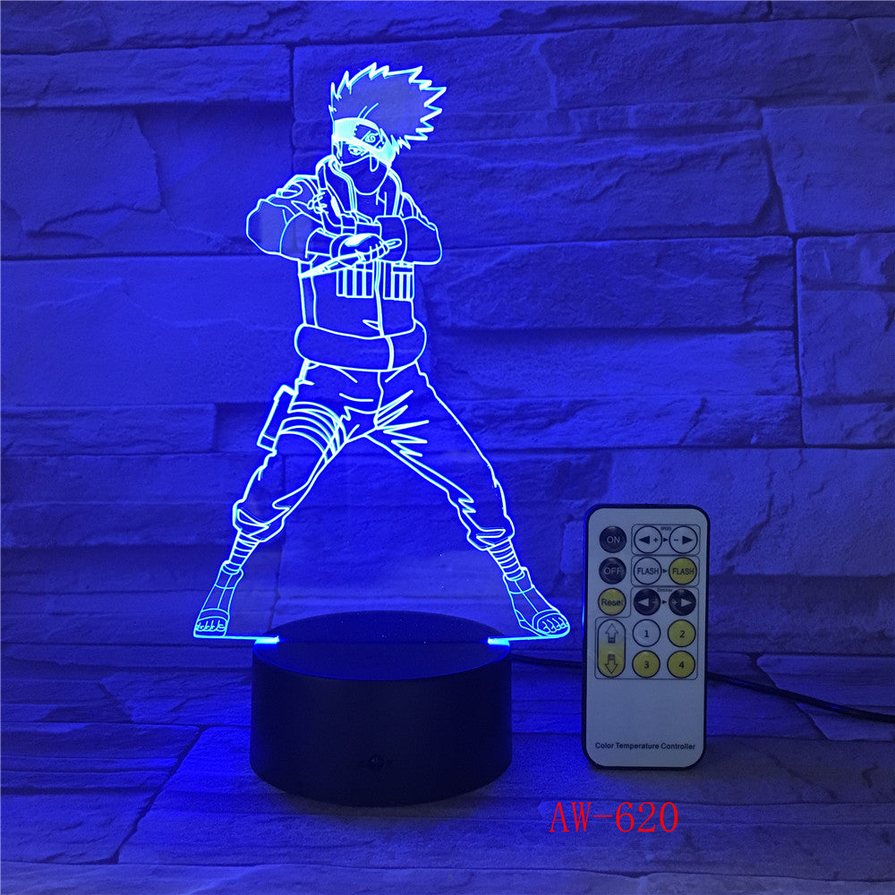 Dragon Ball Super Saiyan God Goku 3D Illusion Table Lamp 7 Color Changing Night Light Boys Child Kids Baby Gifts AW-620
