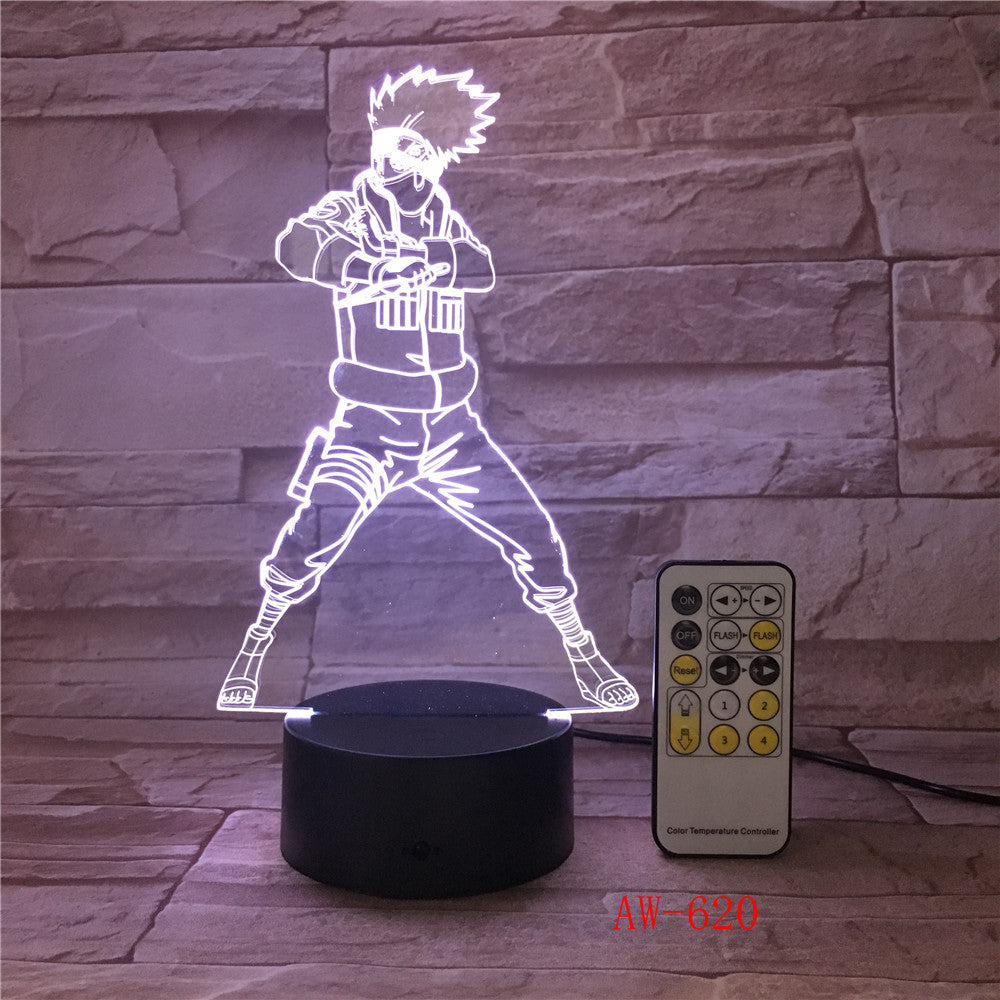 Dragon Ball Super Saiyan God Goku 3D Illusion Table Lamp 7 Color Changing Night Light Boys Child Kids Baby Gifts AW-620