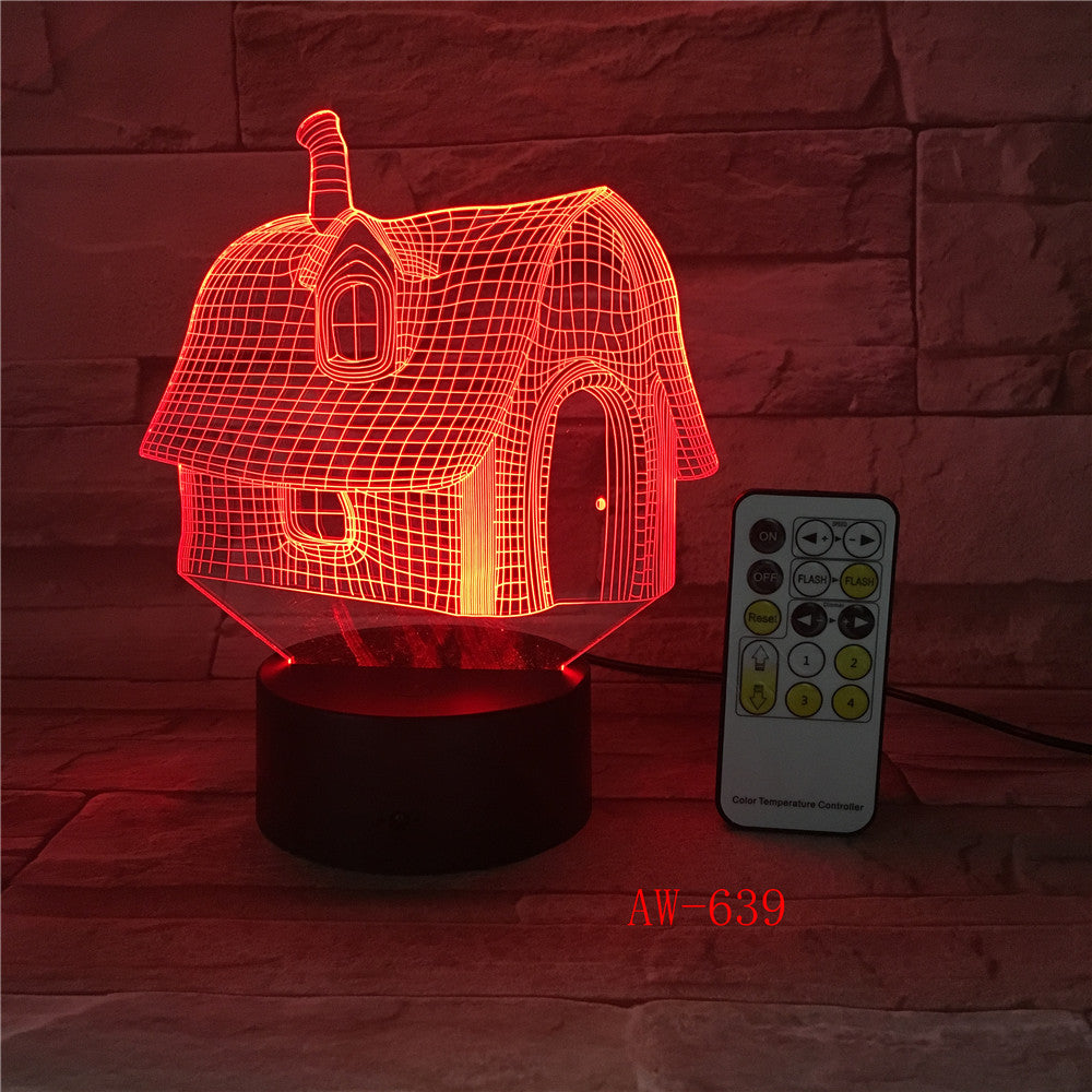 Cutely Mushroom Shape LED 3D Decorations Lights 7 Colors USB Table Lamp as Bedroom Lights Drop shipping Children Gift AW-639