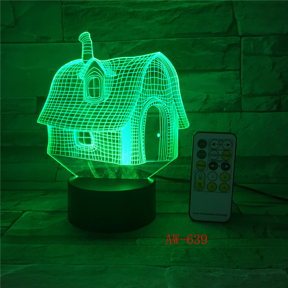Cutely Mushroom Shape LED 3D Decorations Lights 7 Colors USB Table Lamp as Bedroom Lights Drop shipping Children Gift AW-639
