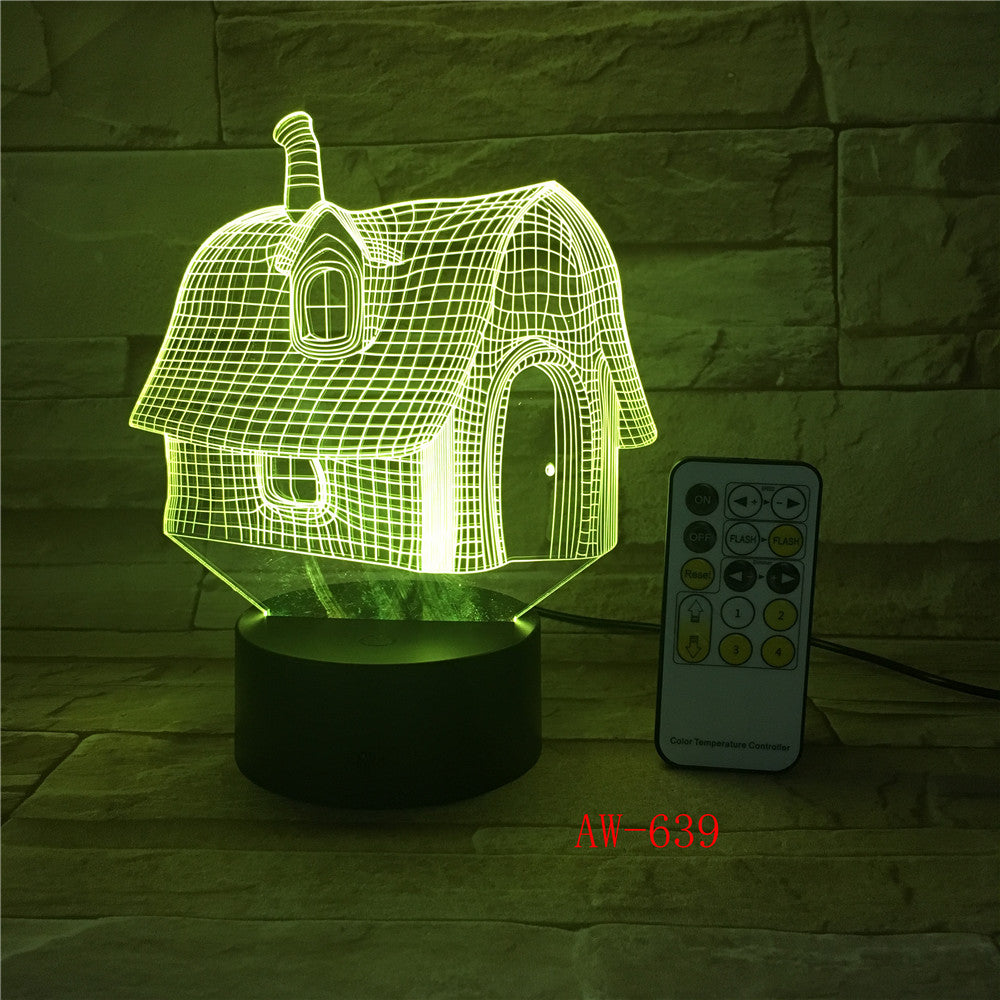 Cutely Mushroom Shape LED 3D Decorations Lights 7 Colors USB Table Lamp as Bedroom Lights Drop shipping Children Gift AW-639