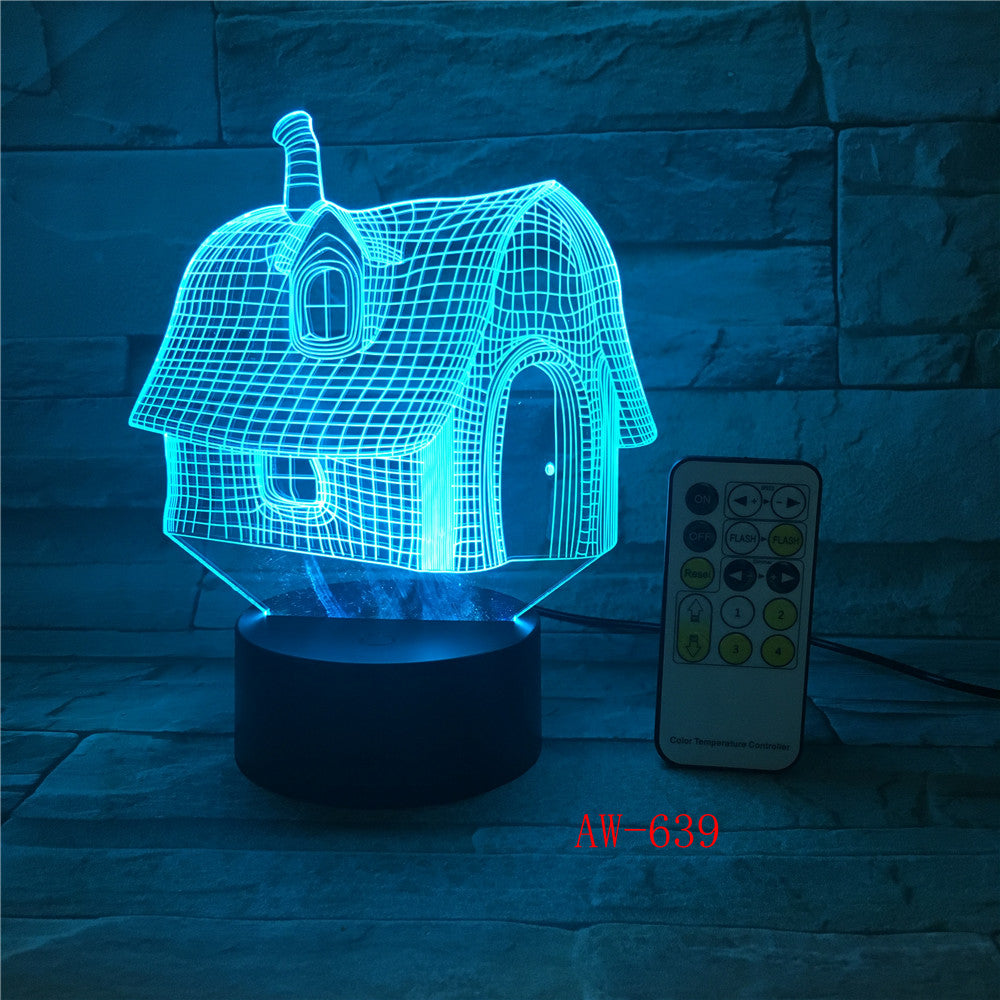 Cutely Mushroom Shape LED 3D Decorations Lights 7 Colors USB Table Lamp as Bedroom Lights Drop shipping Children Gift AW-639