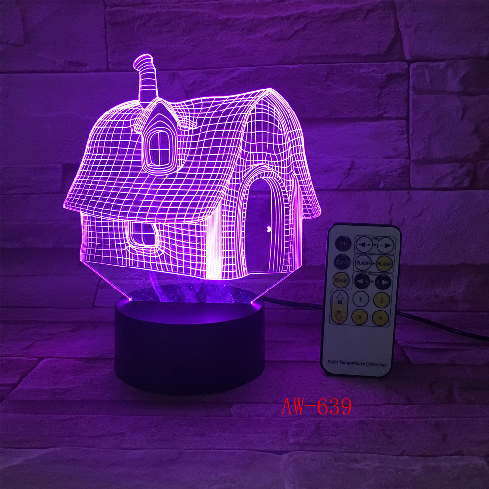 Cutely Mushroom Shape LED 3D Decorations Lights 7 Colors USB Table Lamp as Bedroom Lights Drop shipping Children Gift AW-639