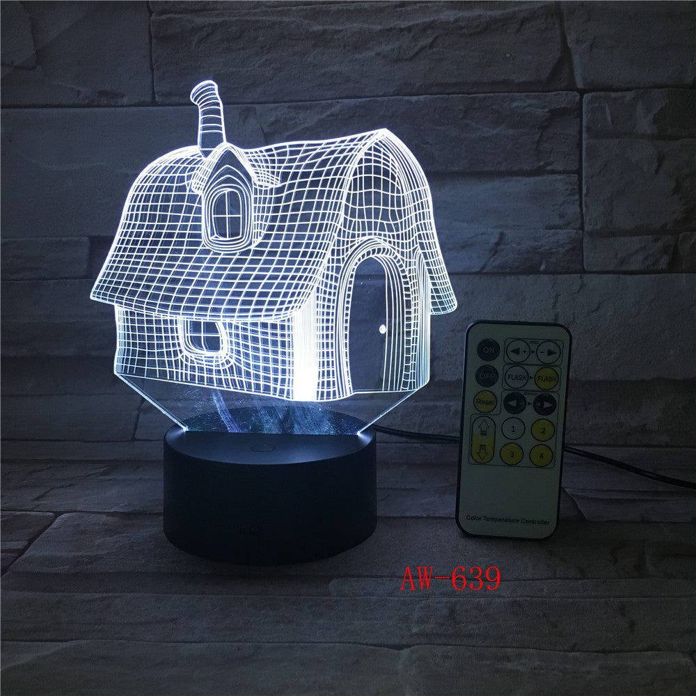Cutely Mushroom Shape LED 3D Decorations Lights 7 Colors USB Table Lamp as Bedroom Lights Drop shipping Children Gift AW-639
