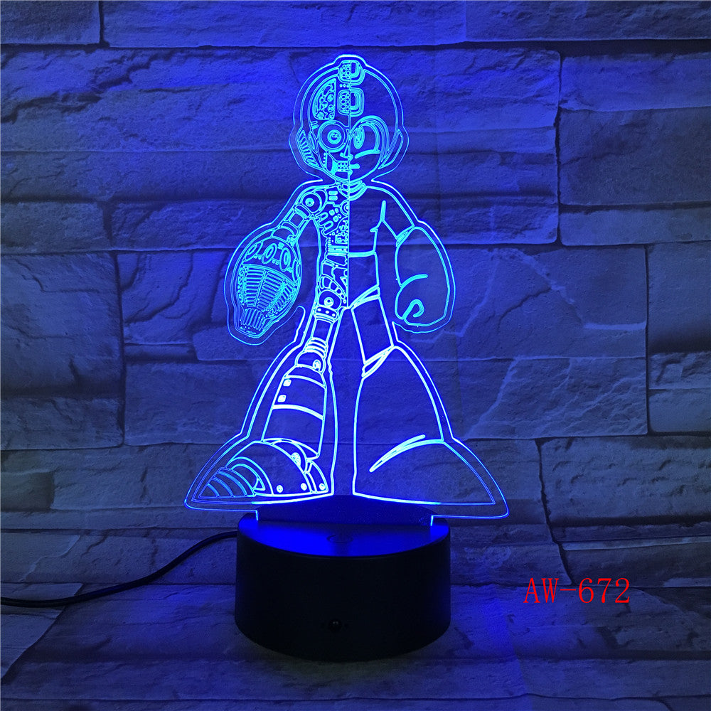 Children Gifts Astro Boy Figure Toy Anime Cartoon Astro boy 3D LED Night Light Bedside Lamp with 7 Colors Kids Gift AW-672