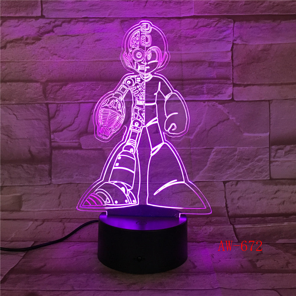 Children Gifts Astro Boy Figure Toy Anime Cartoon Astro boy 3D LED Night Light Bedside Lamp with 7 Colors Kids Gift AW-672