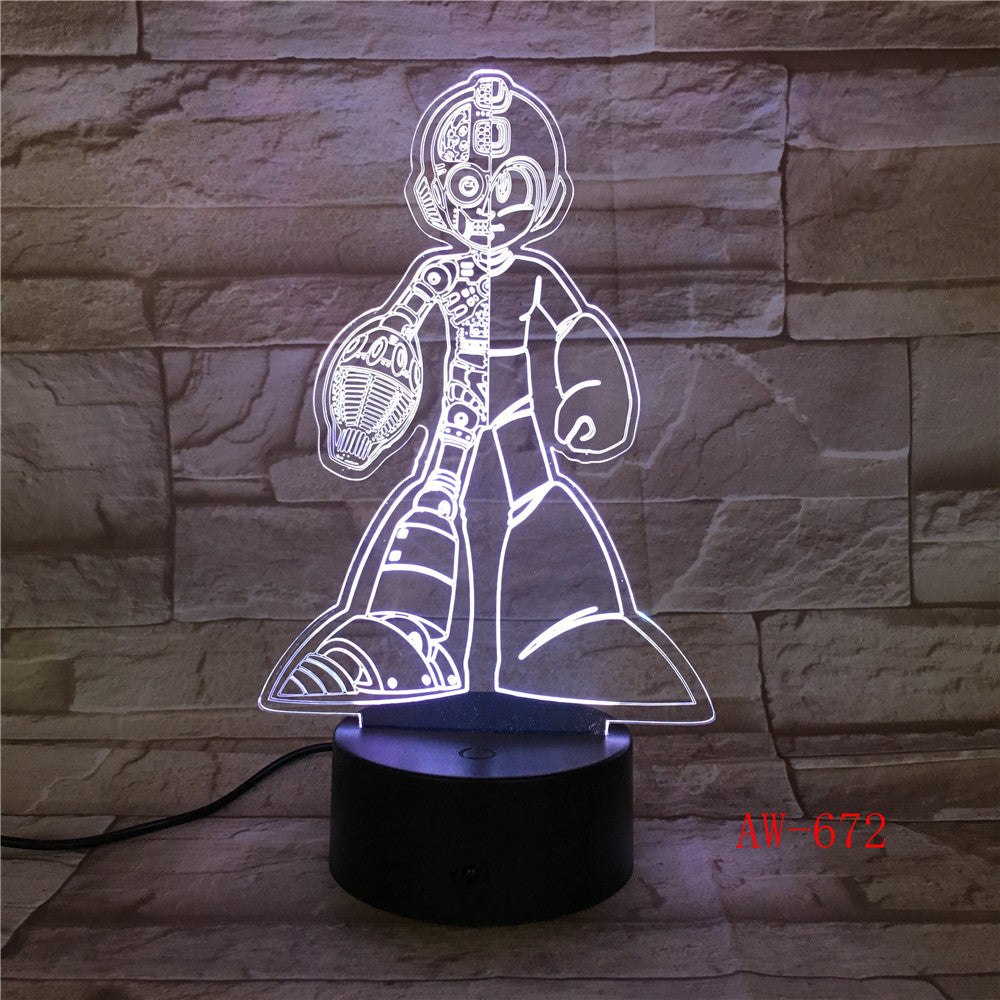 Children Gifts Astro Boy Figure Toy Anime Cartoon Astro boy 3D LED Night Light Bedside Lamp with 7 Colors Kids Gift AW-672