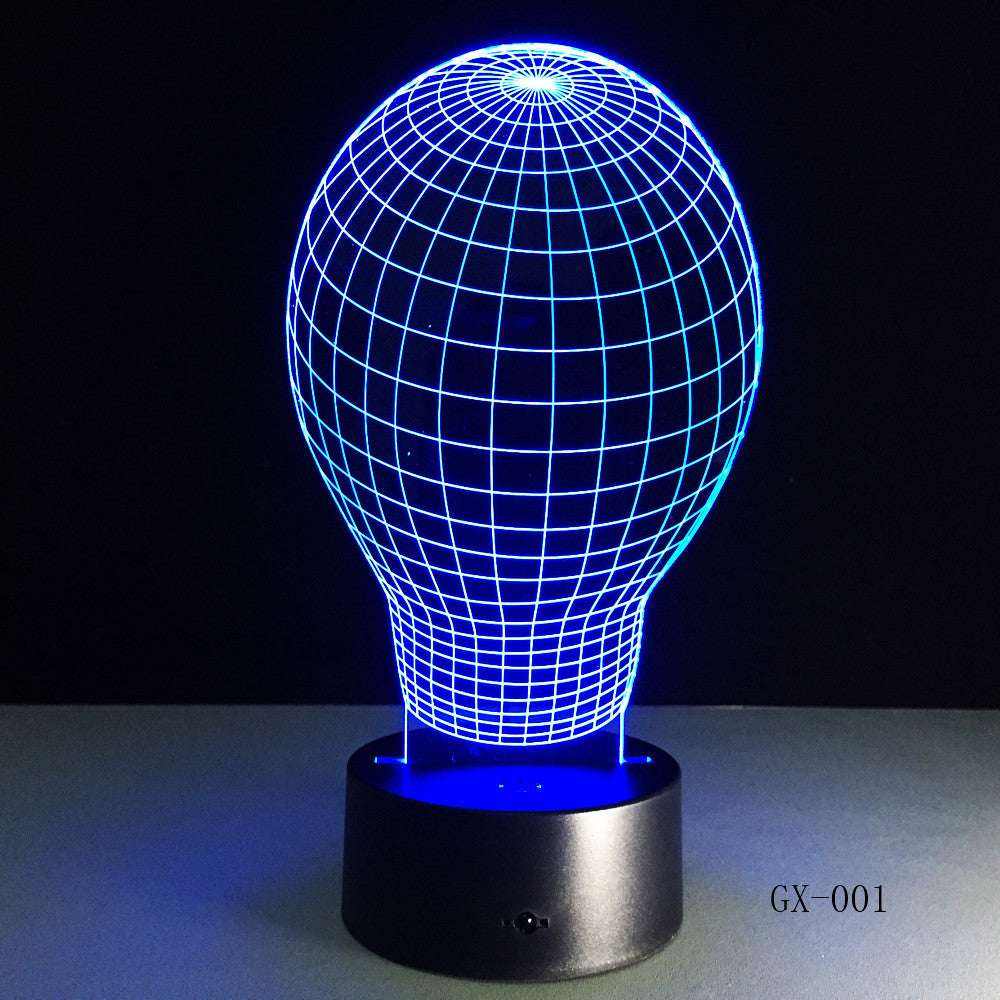 Abstract 3d led lamp - 3D Optical Illusion LED Lamp Hologram