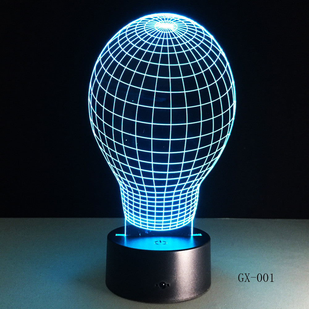 Abstract 3d led lamp - 3D Optical Illusion LED Lamp Hologram