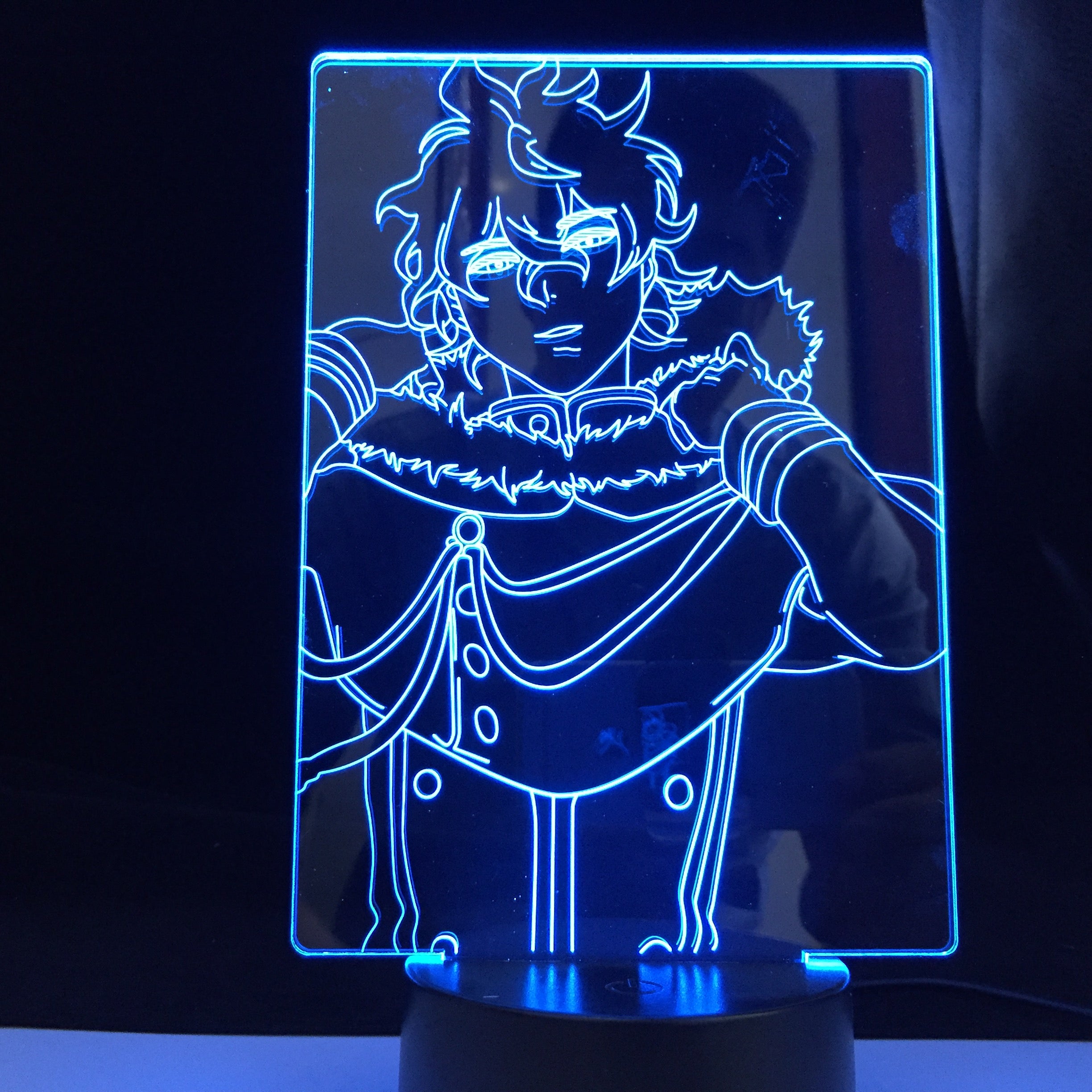 Yuno Light for Kids Child Bedroom Decor Night Light Birthday Gift Manga Gadget Black Clover Lamp 3d Lamp Anime Black Clover