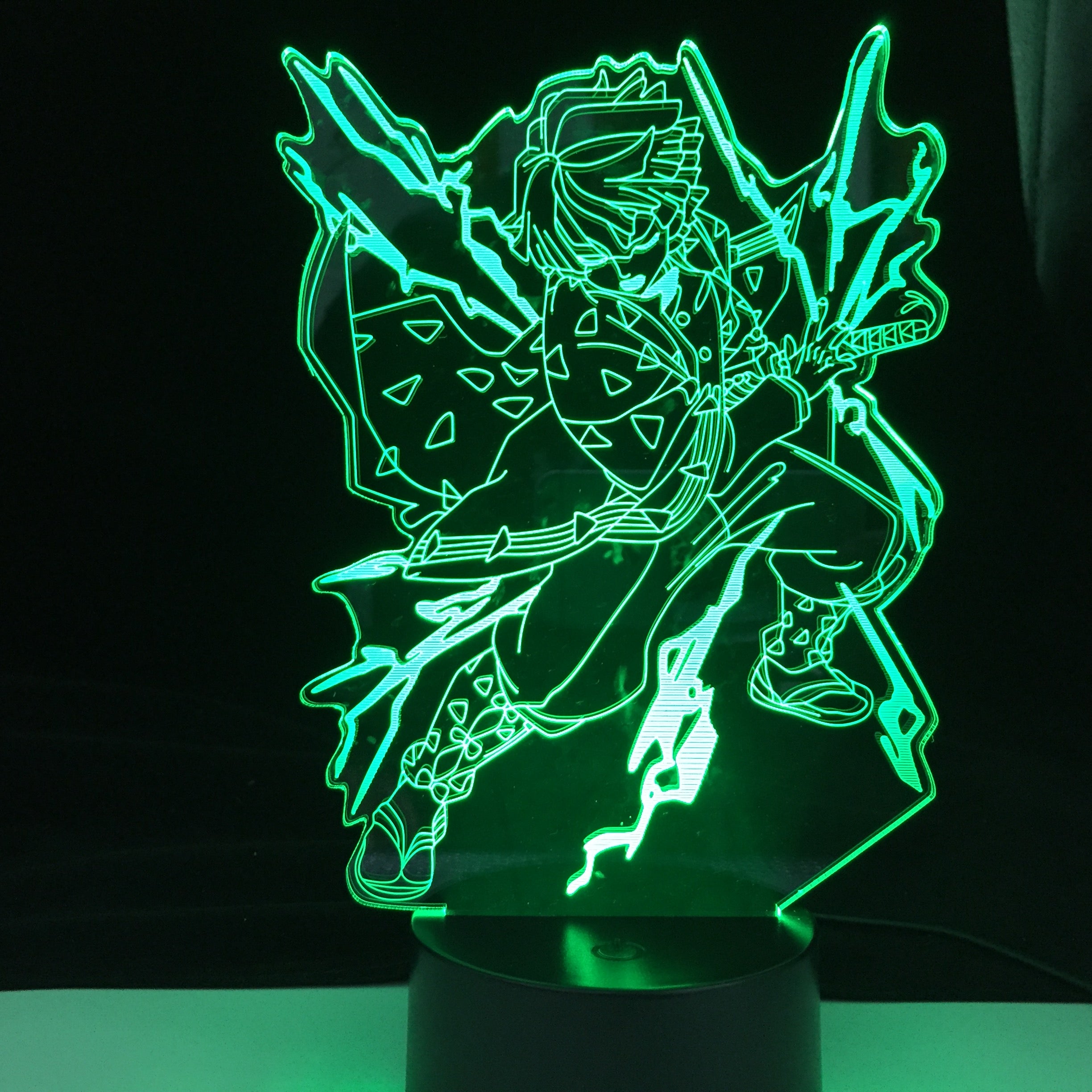 Agatsuma Zenitsu Light Kimetsu No Yaiba Led Night Light Anime Demon Slayer Lamp for Bedroom Decor Light Kids Child Birthday Gift