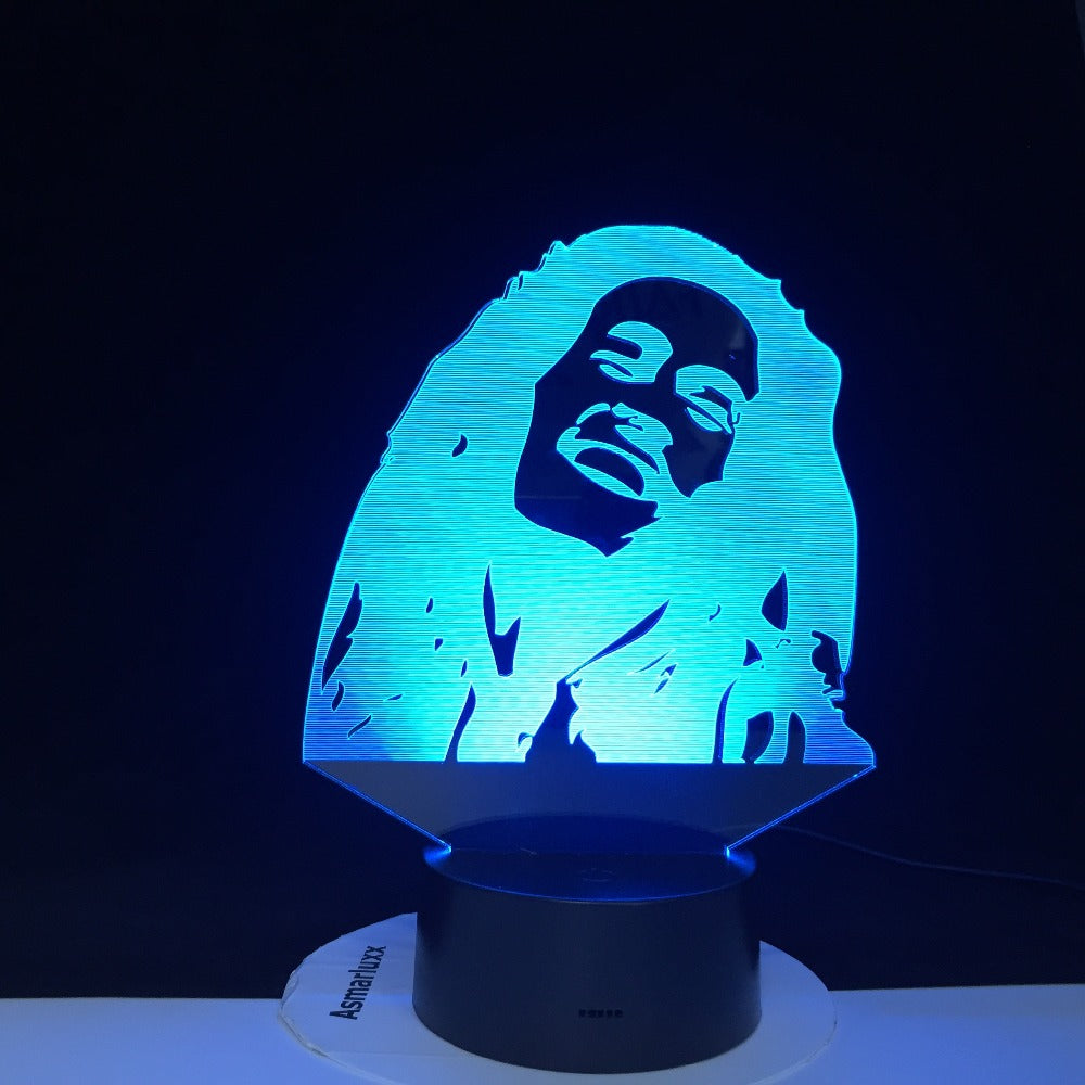 Music Godfather Singer Touch Sensor Best Present for Christmas for Indoor Decoration Usb Led Night Light 3D Lamp Dropship 3670