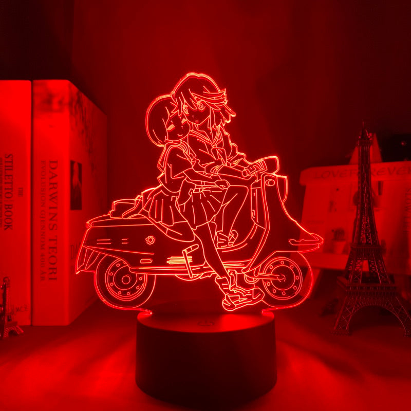 Kill La Kill Ryuko Matoi Led Night Light for Bedroom Decor Gift Nightlight Anime 3d Lamp Ryuko Matoi Kill La Kill