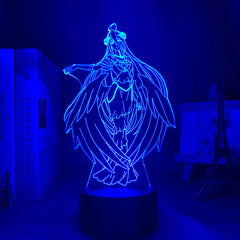Overlord Albedo Led Night Light for Bedroom Decor Gift Nightlight Anime Waifu 3d Lamp Albedo Overlord