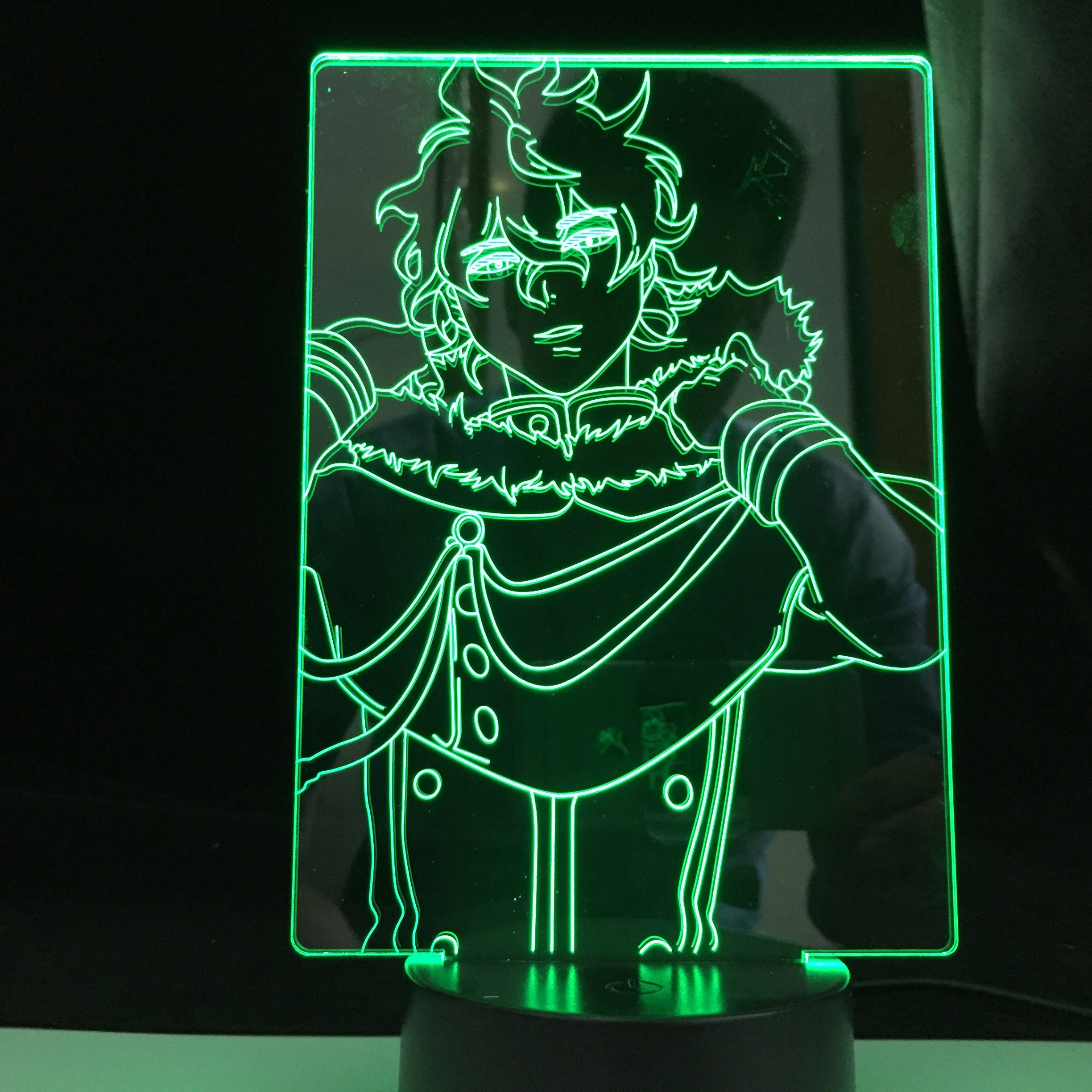 Yuno Light for Kids Child Bedroom Decor Night Light Birthday Gift Manga Gadget Black Clover Lamp 3d Lamp Anime Black Clover