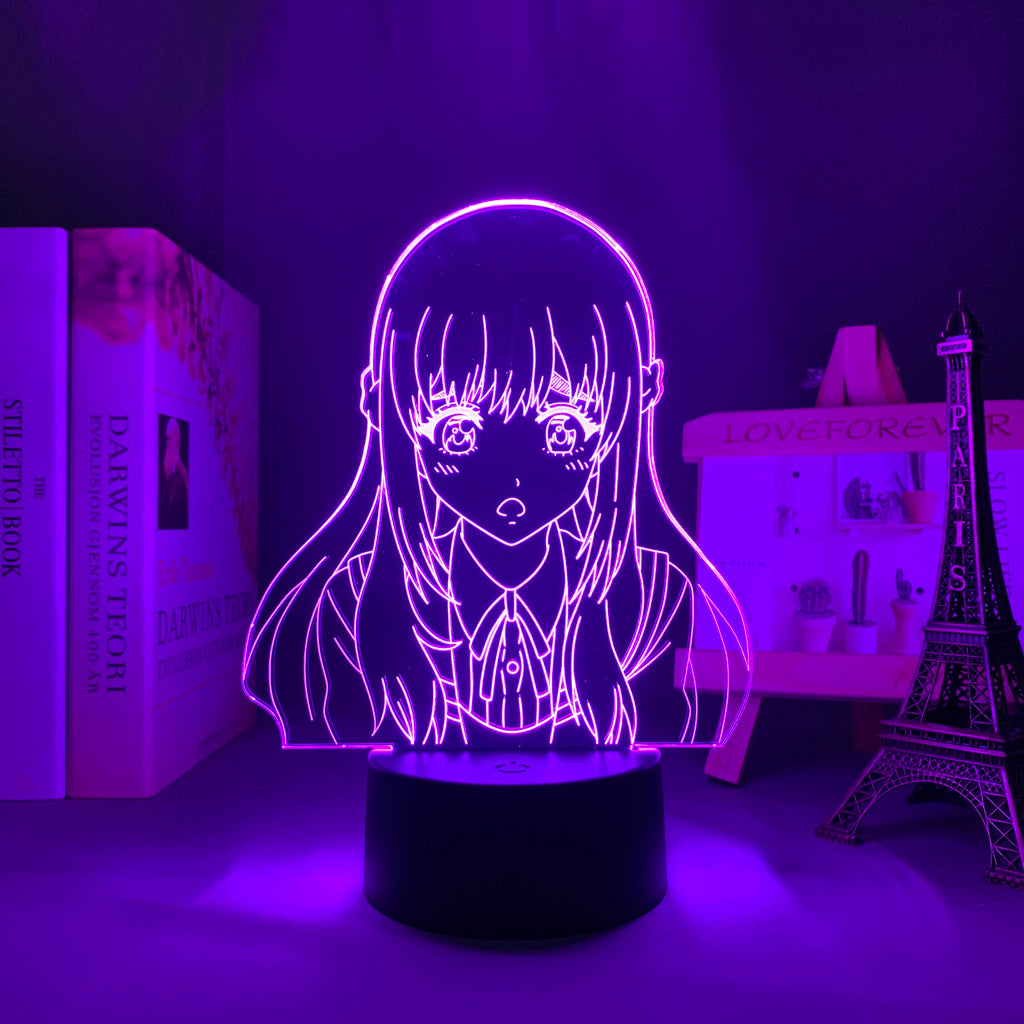 High Rise Invasion Kuon Shinzaki 3D LED Lamp Anime Figure Bedroom Desk Decoration Small Night Light for Children's Festival Birthday Gifts Neon Lights With Remote