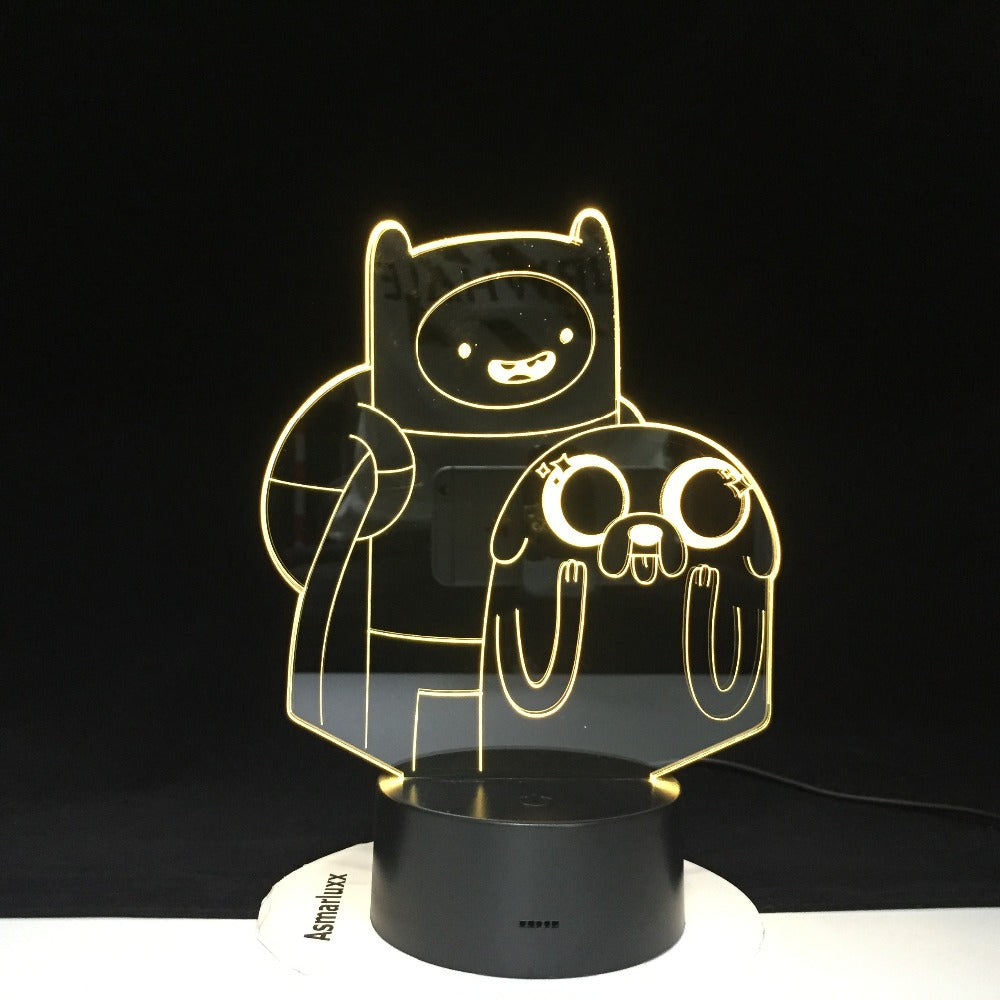 Cartoon Table Desk Lamp Children Night 3D LED Night Light Lampara Change Bedroom Xmas Gift Home Decoration Kids Dropshipping