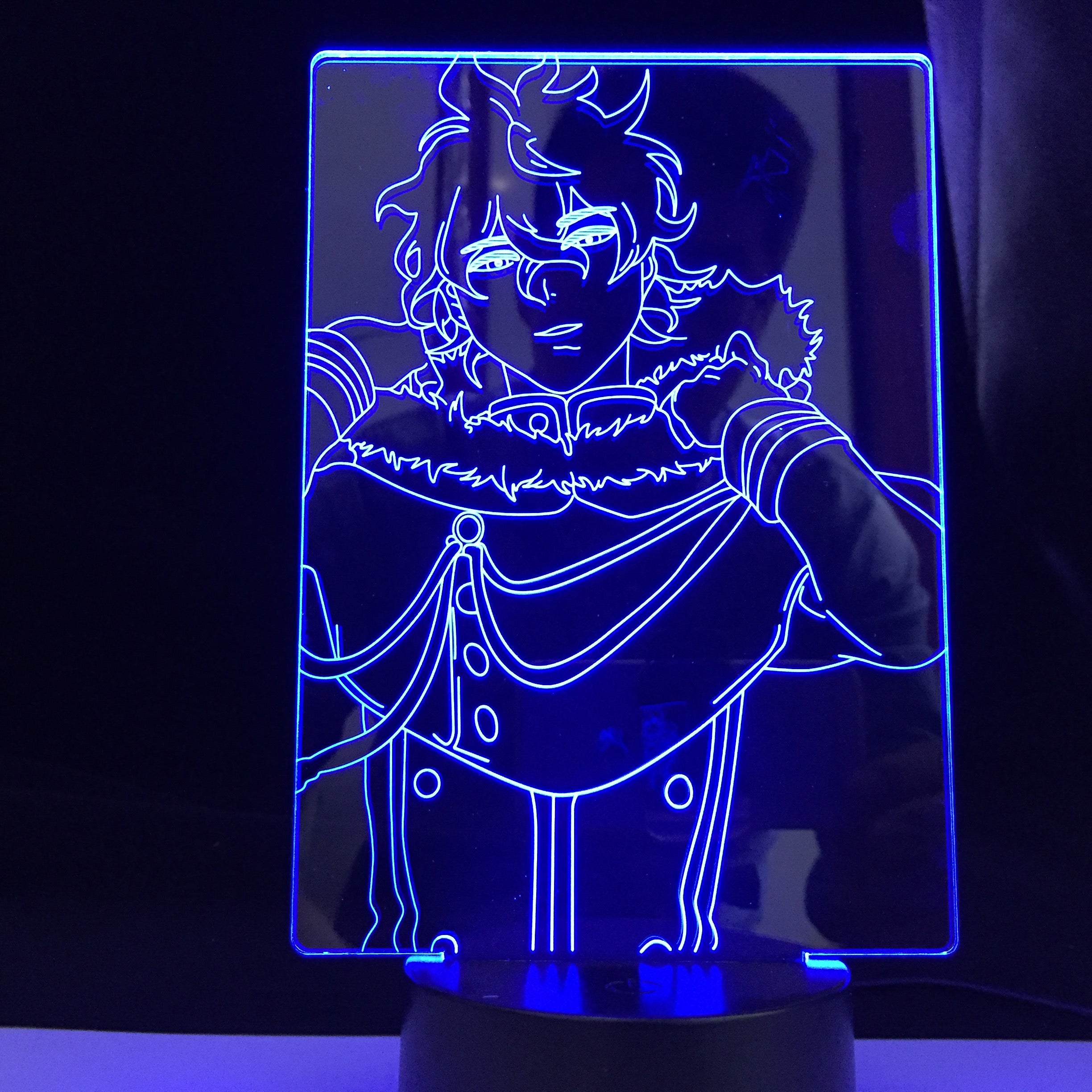 Yuno Light for Kids Child Bedroom Decor Night Light Birthday Gift Manga Gadget Black Clover Lamp 3d Lamp Anime Black Clover