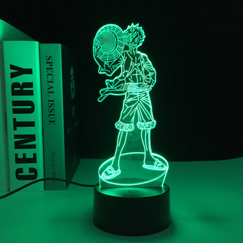 Monkey Luffy Anime Figure 3D Night Light for  Children's Festival Birthday Gifts  USB Link Charging Neon Lamp