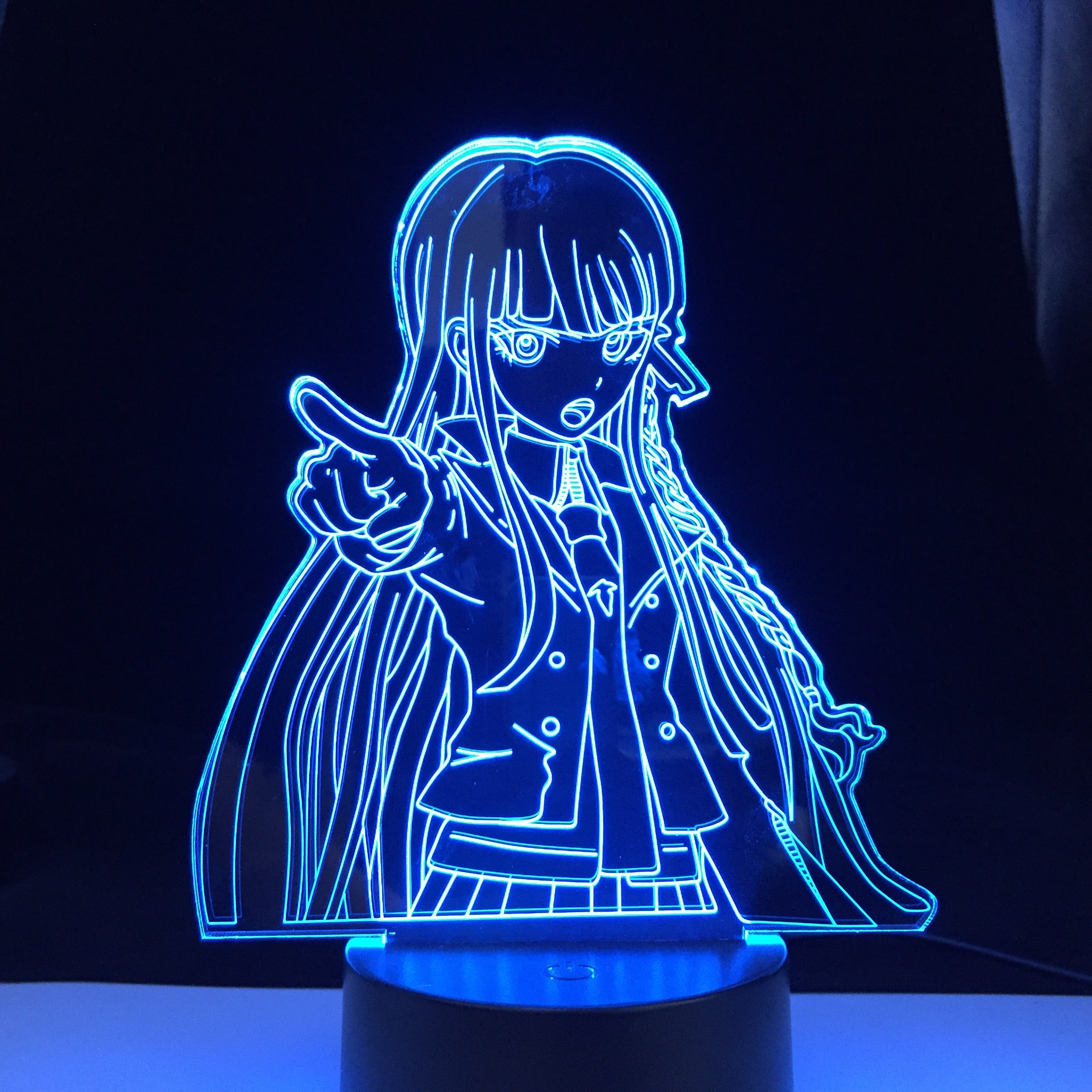 Danganronpa Junko Enoshima Led Night Light Lamp for Room Decor Kids Child Gift Danganronpa Acrylic Desk Lamp Junko Enoshima