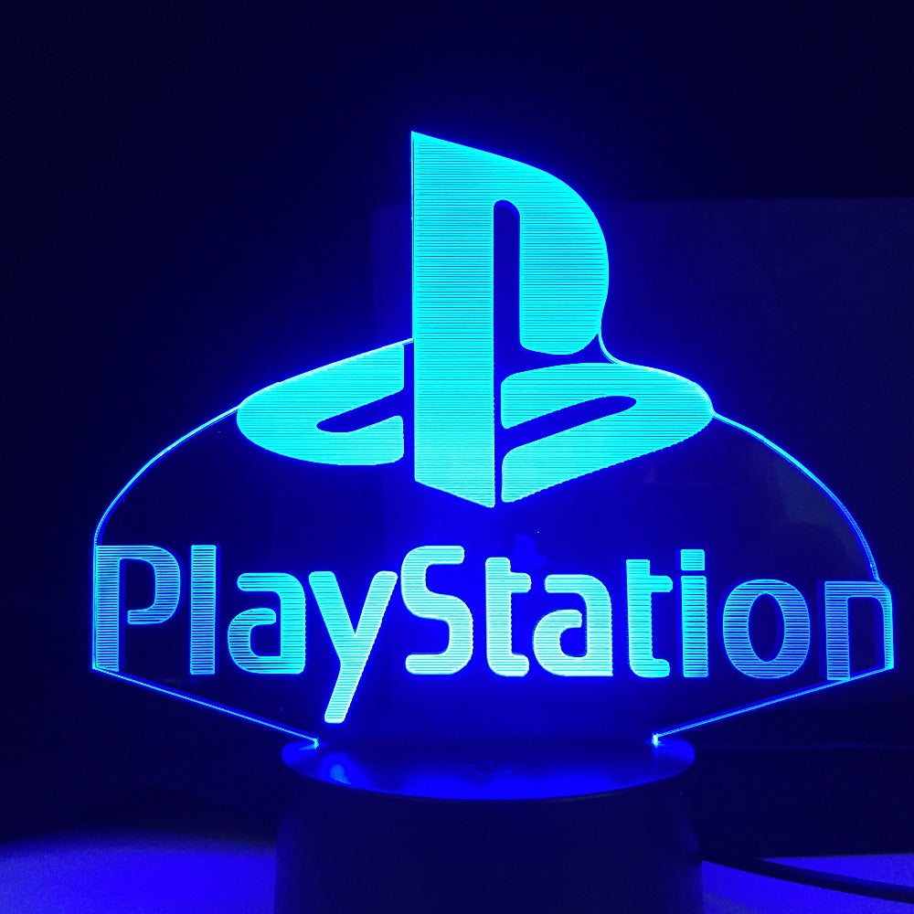 Cool Gaming Room Computer Desk Decor Laser engraved Acrylic Upward Lighting 3D Illusion Night Lamp LED Sensor Light Xmas Gift