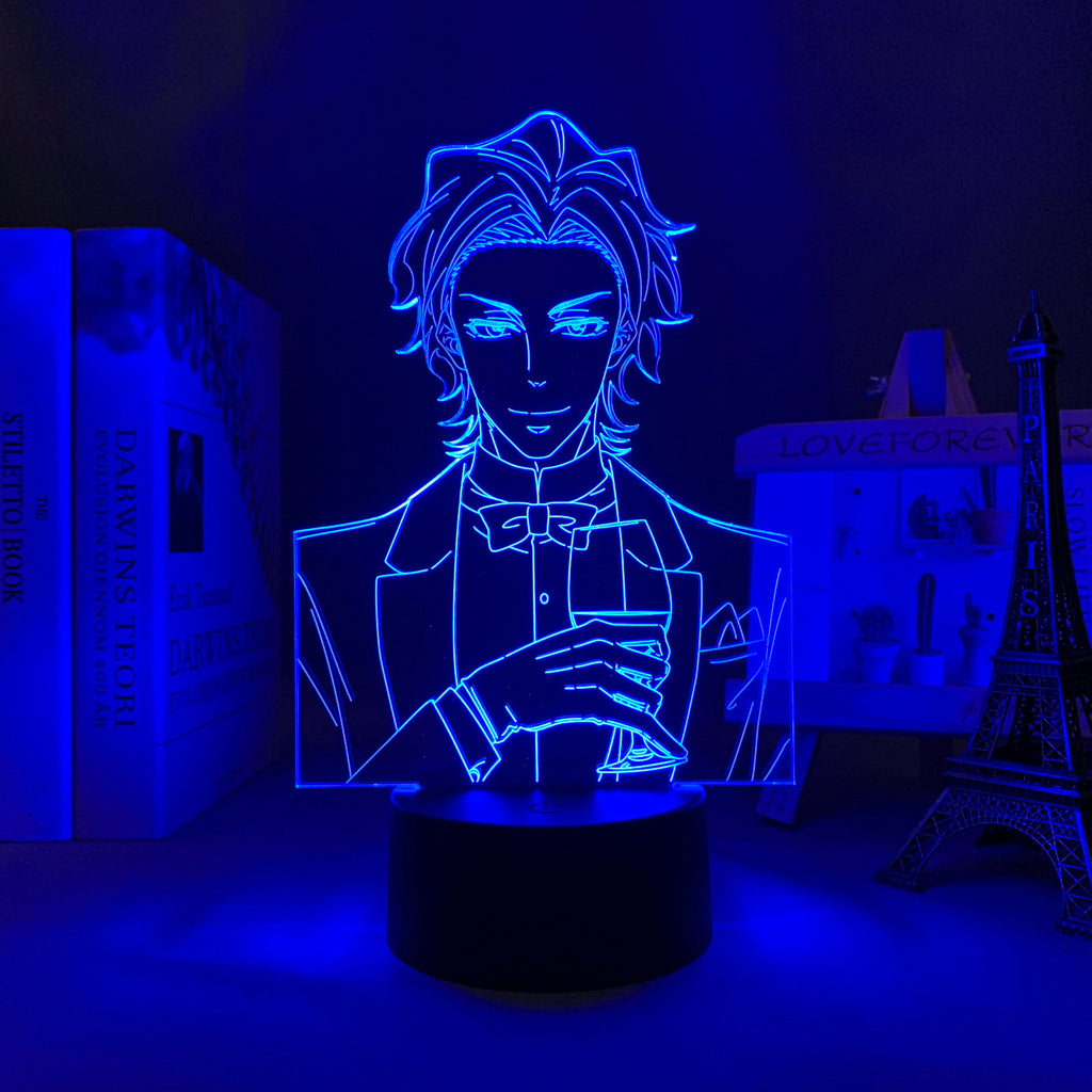 Moriarty The Patriot Albert James Moriarty 3D LED Lamp Anime Figure Bedroom Desk Decoration Small Night Light for Children's Festival Birthday Gifts