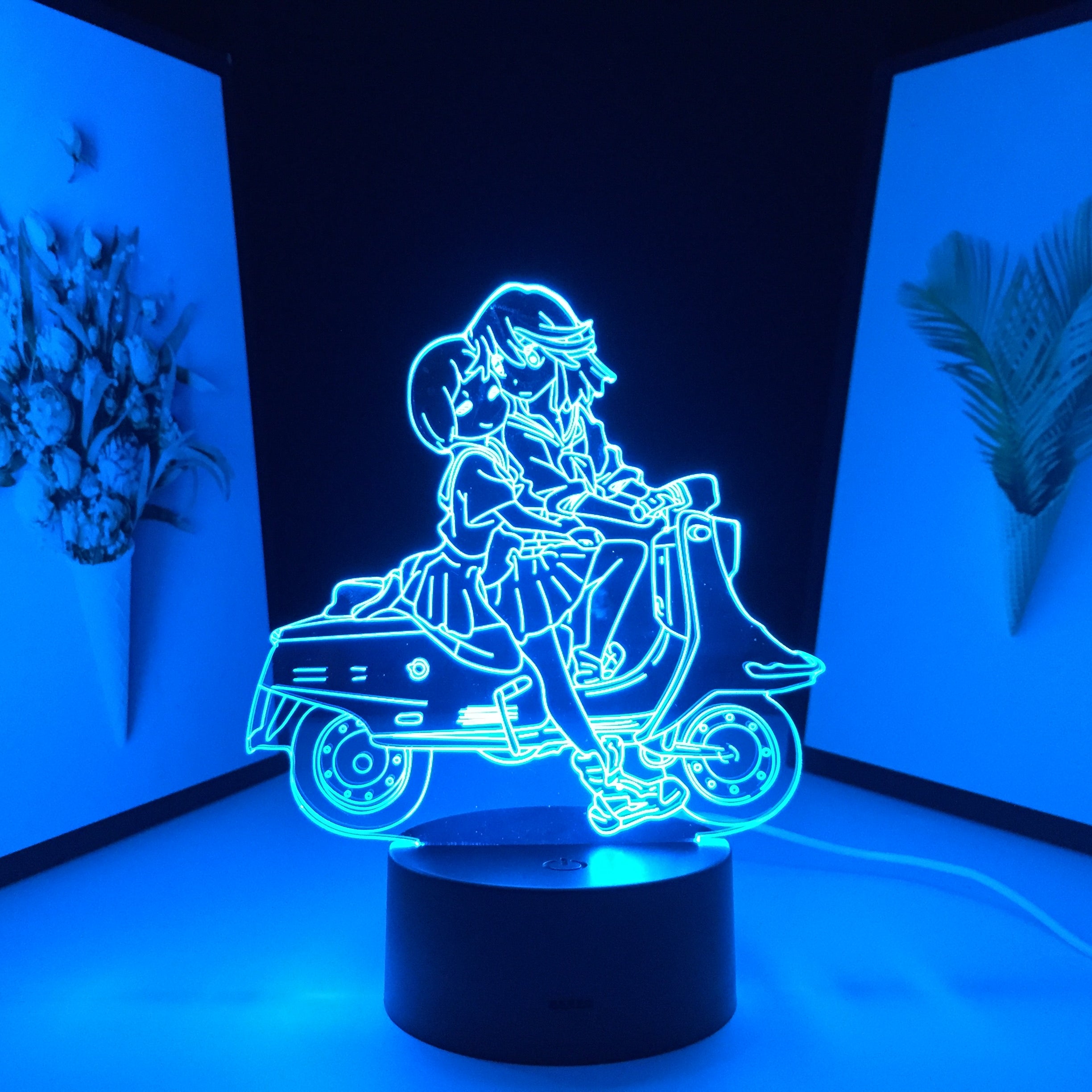 Anime 3D Lamp Kill La Kill Matoi Ryuuko LED Night Light for Bedroom Decor Gift Nightlight Manga Kill La Kill Room Table Lamp