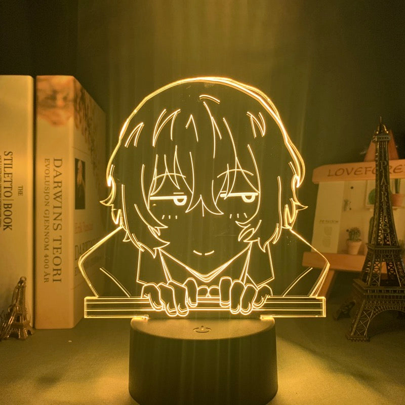Bungo Stray Dogs Osamu Dazai Lamp for Room Decor Friend Birthday Gift Gadget Nakahara Chuya Night Light Anime Neon Light Dazai