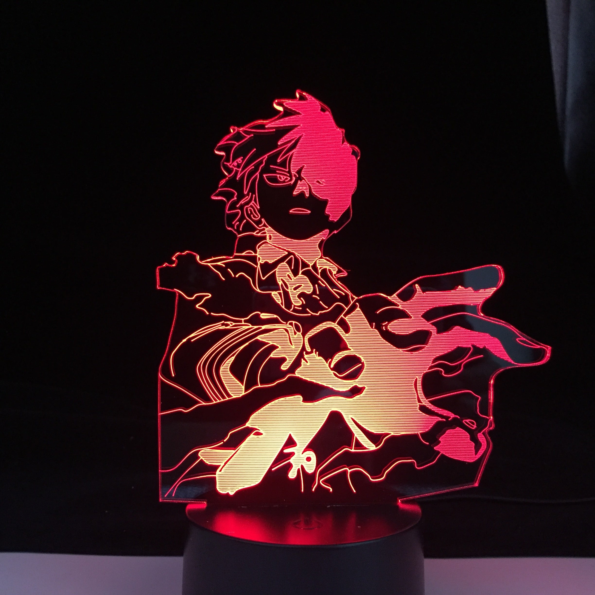 Boku no Hero Academia ANIME LAMP Todoroki Shoto Led Night Lights MY HERO ACADEMIA Lampara For Xmas Gift
