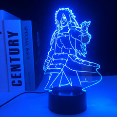 Anime Figure Madara 3D LED Night Light Home Decor Children's Festival Birthday gifts USB Link Charging 7 Color Changes With Remote Control Neon Lamp