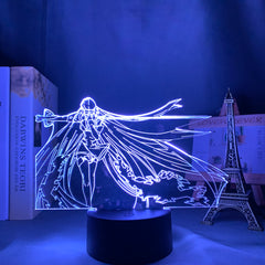 Acrylic Led Night Light Lamp Anime Akame Ga Kill for Bedroom Deco Light Manga Birthday Gift Akame Ga Kill Anime 3d Light Esdeath