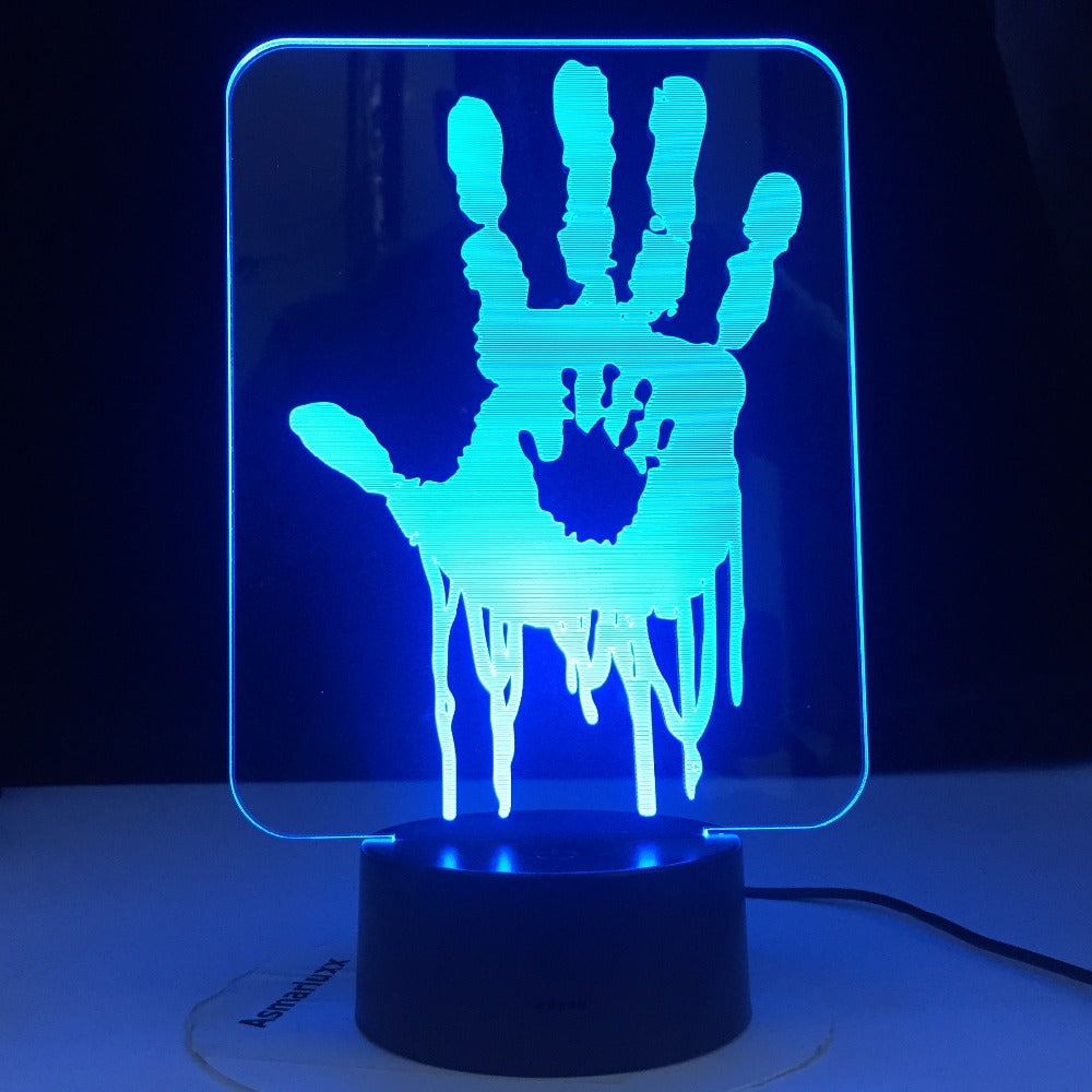 Death Stranding Hand Prints Video Game Led Night Light for Kids Room Decor Cool Gift for Child Gamer Nightlight Usb 3D Desk Lamp
