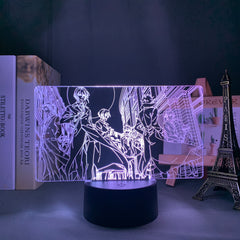 Manga Moriarty The Patriot 3D LED Lamp Anime Figure Bedroom Desk Decoration Small Night Light for Children's Festival Birthday Gifts  Neon Lights With Remote