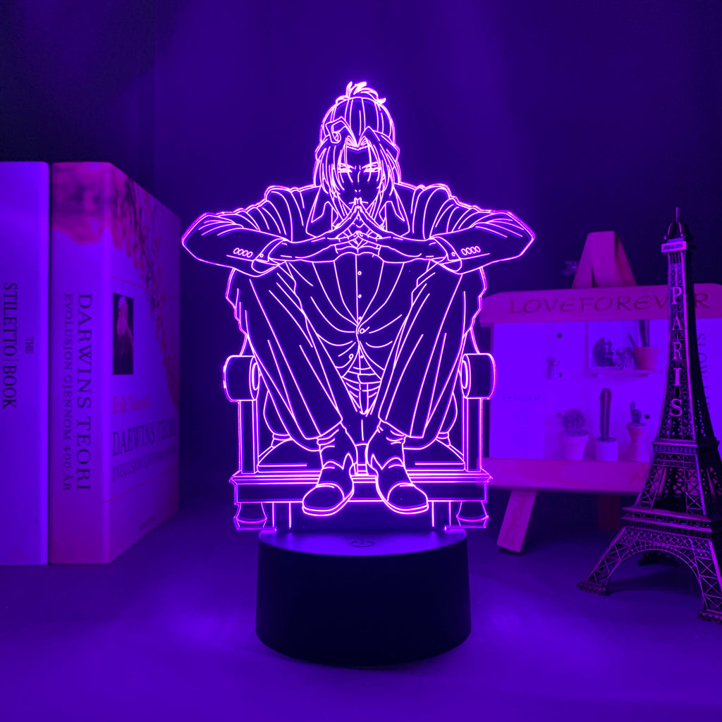 Manga Moriarty The Patriot Sherlock Holmes 3D LED Lamp Anime Figure  Bedroom Desk Decoration Small Night Light for Children's Festival Birthday Gifts