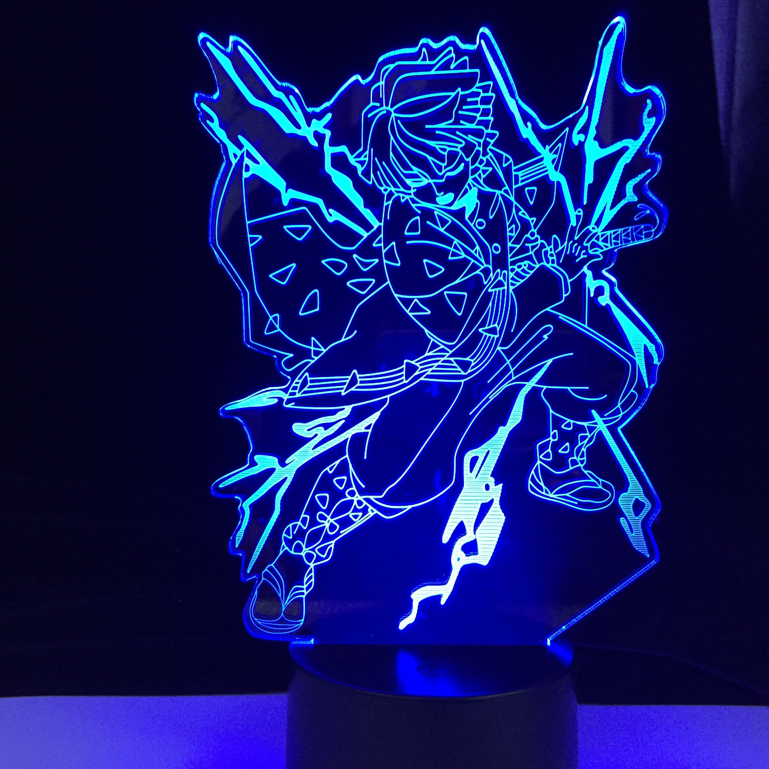 Agatsuma Zenitsu Light Kimetsu No Yaiba Led Night Light Anime Demon Slayer Lamp for Bedroom Decor Light Kids Child Birthday Gift