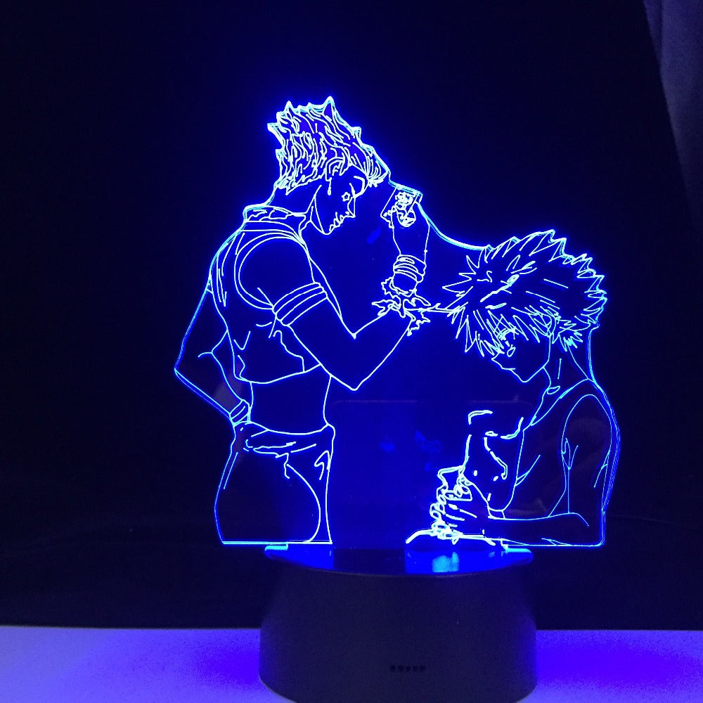 DABI Adult and Child MY HERO ACADEMIA LED ANIME LAMP 3D Nightlights My Hero Academia 3D Visual Night Light Table Lamp