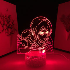 Attack on Titan Anime Figure LED Light Scout Regiment for Child Birthday Gift Kid Bedroom Decoration Manga 3D Table Lamp