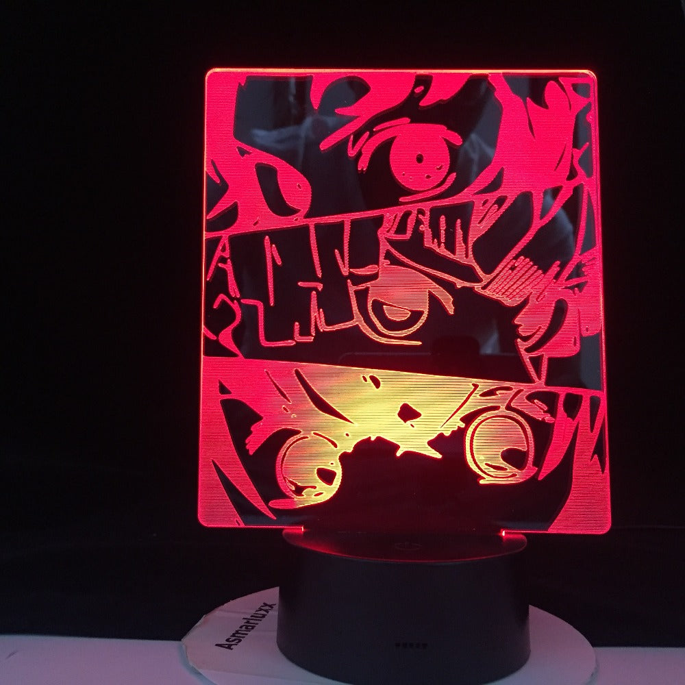 DEMON SLAYER PANEL LED ANIME LAMP DEMON SLAYER KIMETSU NO YAIBA Kid Child Nightlight Bedside Desk Lamp Japanese Led Night Light