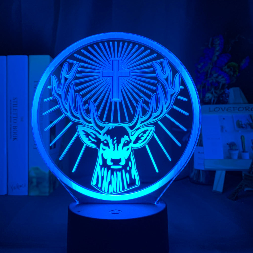 Led Night Light Lamp Jagermeister 16 Colors Changing Touch Sensor Usb and Battery Powered Nightlight for Bar Table Lamp
