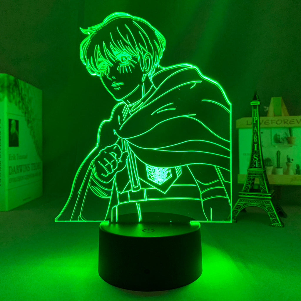 Anime Lamp Attack on Titan 4 Armin Arlert Figure for Bedroom Decor Night Light Kids Birthday Gift Shingeki No Kyojin 3d Light