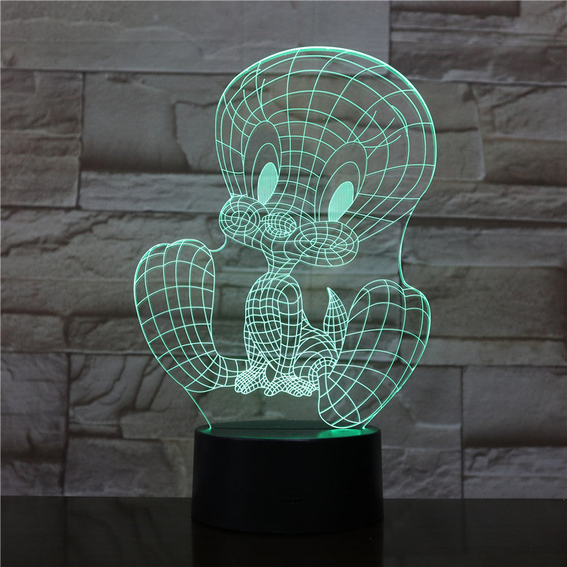 TweetyBird 3D LED Night Light USB Touch Sensor RGB Decoration Child Kids Gift Cartoon Action Figure Table Lamp Bedroom Dropship