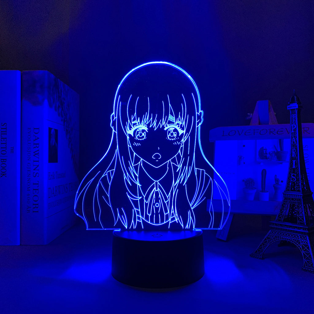 High Rise Invasion Kuon Shinzaki 3D LED Lamp Anime Figure Bedroom Desk Decoration Small Night Light for Children's Festival Birthday Gifts Neon Lights With Remote