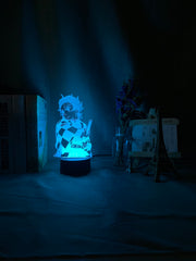 Kimetsu No Yaiba Tanjiro Kamado Figure 3d Night Lamp for Child Bedroom Decor Nightlight Kids Led Night Light Demon Slayer Gift