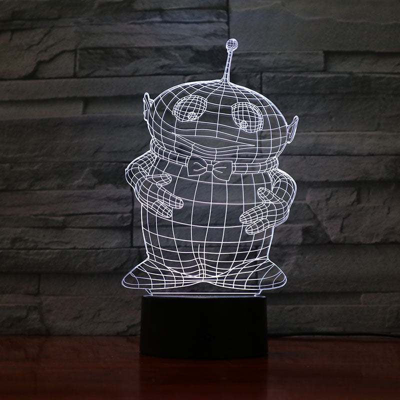 Teletubbies Night Light LED Decor 3D Illusion Touch Sensor Child Kids Gift Baby Nightlight Cartoon Table Lamp Bedroom Decoration